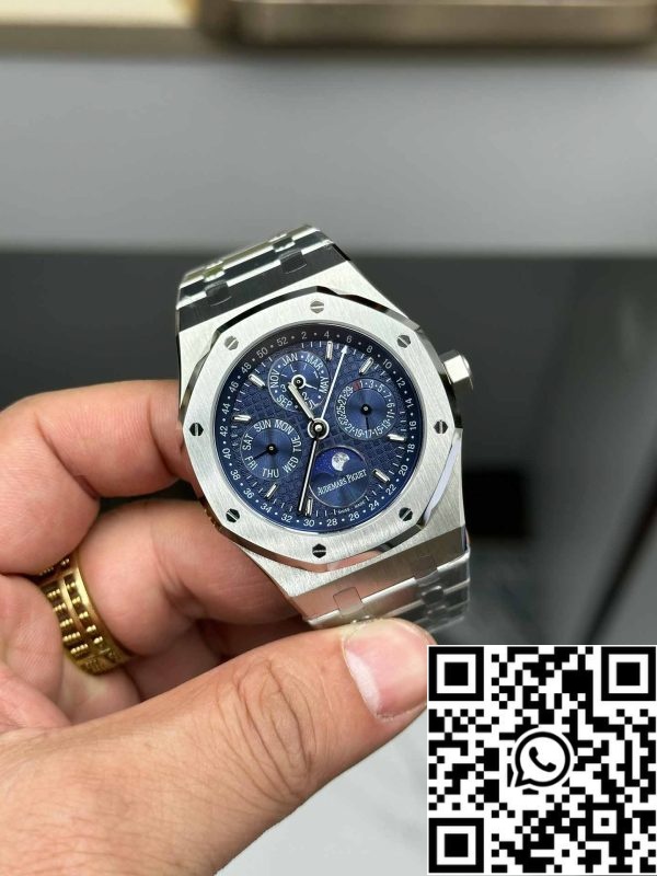 i1703663577 6630 0 Audemars Piguet Royal Oak 26574ST.OO.1220ST.03 BBR Factory 1:1 Best Edition Mostrador azul