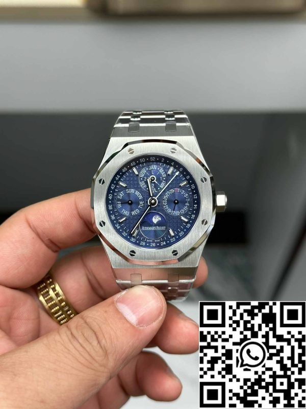 i1703663577 8911 0 Audemars Piguet Royal Oak 26574ST.OO.1220ST.03 BBR Factory 1:1 Best Edition Mostrador azul