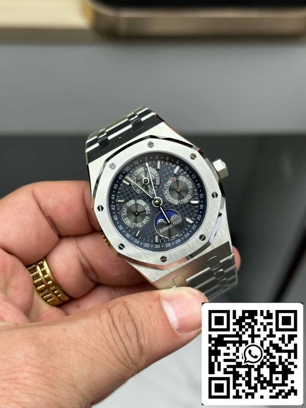 i1703663591 592 0 Audemars Piguet Royal Oak 26574TI.OO.1220TI.01 BBR Фабрика 1:1 Най-добро издание Син тъмен циферблат