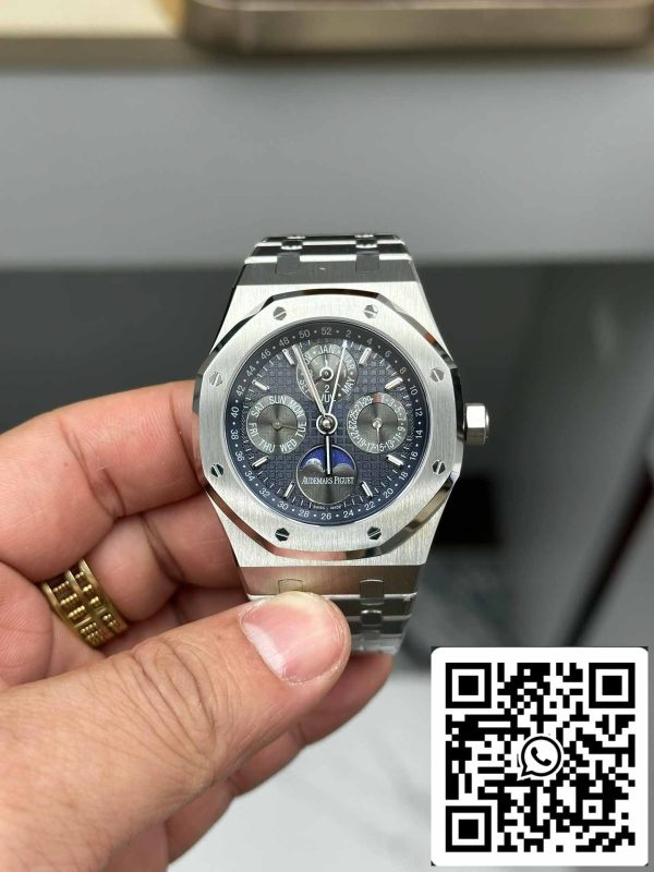 i1703663591 8885 0 Audemars Piguet Royal Oak 26574TI.OO.1220TI.01 BBR Factory 1:1 Mejor Edición Azul Esfera Oscura