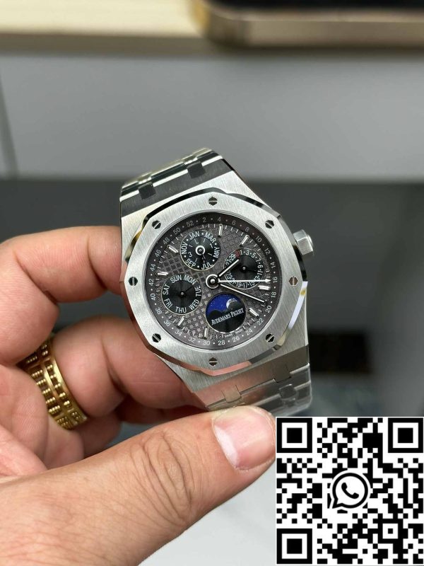 i1703663633 7618 0 Audemars Piguet Royal Oak 26607BC.OO.1220BC.02 BBR Factory 1:1 Mejor Edición Esfera Gris