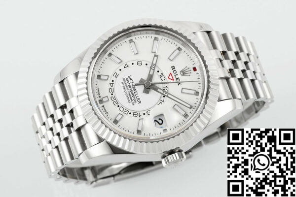 i1709973997 1917 6 Rolex Sky Dweller M326934-0002 1:1 Best Edition ZF Factory White Dial Newest Version 2024