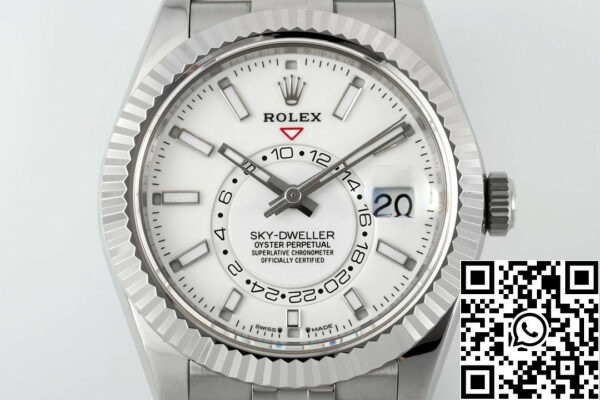 i1709973997 989 1 Rolex Sky Dweller M326934-0002 1:1 Beste Editie ZF Fabriek Witte Wijzerplaat Nieuwste Versie 2024