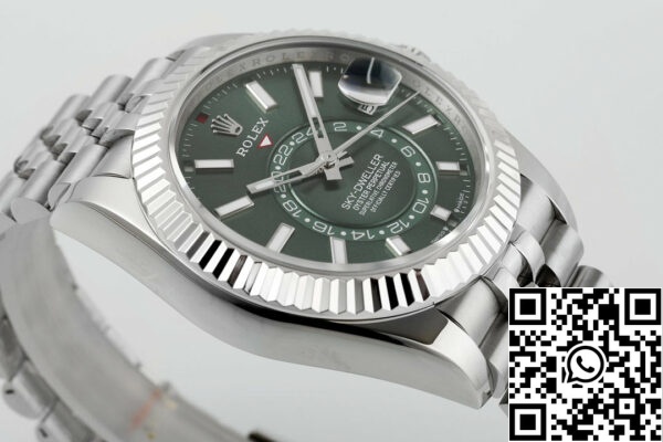 i1709974166 1674 4 Rolex Sky Dweller M336934-0001 1:1 Najboljša izdaja ZF Factory Green Dial Najnovejša različica 2024