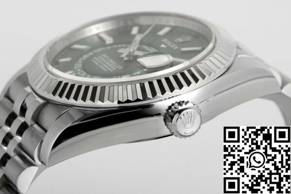 i1709974166 3938 3 Rolex Sky Dweller M336934-0001 1:1 Best Edition ZF Factory zöld számlap legújabb verziója 2024