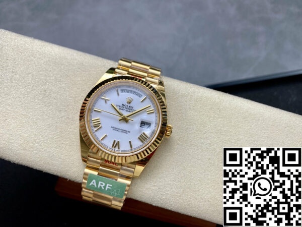 i1711828828 2431 1 Rolex Day Date 40 M228238-0042 fehér számlap 1:1 Best Edition AR gyári 3255-ös szerkezetű Rolex Day Date 40 M228238-0042 fehér számlap 1:1 Best Edition AR gyári 3255-ös szerkezet