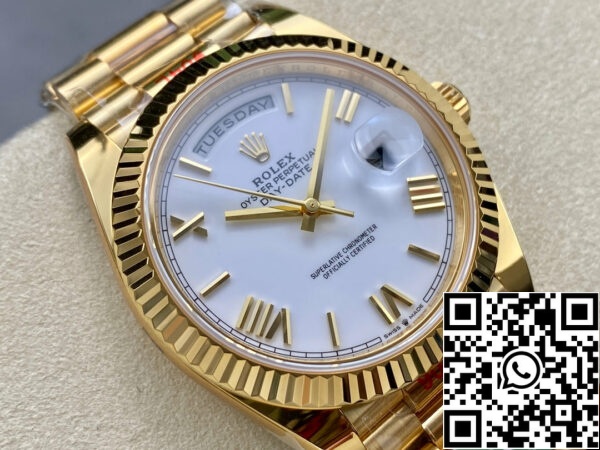 i1711828828 322 3 Rolex Day Date 40 M228238-0042 Cadran blanc 1:1 Best Edition AR Factory 3255 Movement