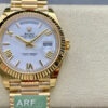 i1711828828 6525 7 Rolex Day Date 40 M228238-0042 White Dial 1:1 Best Edition AR Factory 3255 Movement