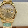 i1711829223 1351 2 Rolex Day Date 40 M228238-0006 Yellow Dial 1:1 Best Edition AR Factory 3255 Movement