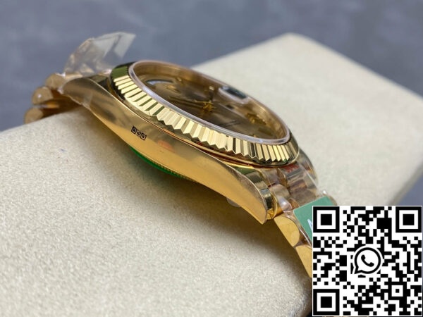 i1711829223 2369 7 Rolex Day Date 40 M228238-0006 Quadrante giallo 1:1 Migliore edizione Movimento AR 3255 di fabbrica