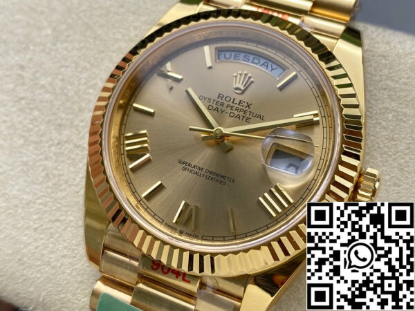 i1711829223 6500 0 Rolex Day Date 40 M228238-0006 Quadrante Giallo 1:1 Migliore Edizione AR Movimento 3255 di Fabbrica