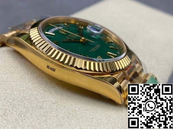 i1711829456 1048 4 Rolex Day Date 40 M228238-0061 zöld számlap 1:1 Best Edition AR gyári 3255-ös mozgatómű