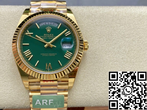 i1711829456 3386 5 Rolex Day Date 40 M228238-0061 zöld számlap 1:1 Best Edition AR gyári 3255 mechanika