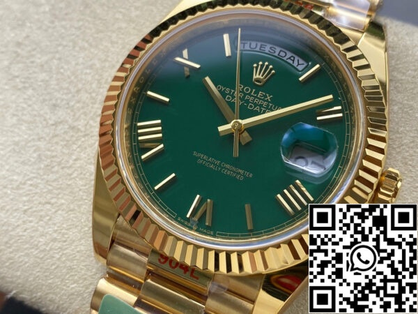 i1711829456 6807 2 Rolex Day Date 40 M228238-0061 Green Dial 1:1 Best Edition AR Factory 3255 Movement