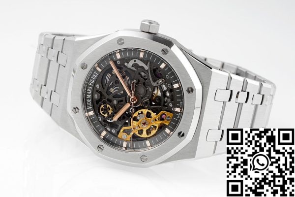 i1713341999 5637 0 Audemars Piguet Royal Oak 15407ST.OO.1220ST.01 1:1 Best Edition ZF Factory Tarcza ciemnoszara