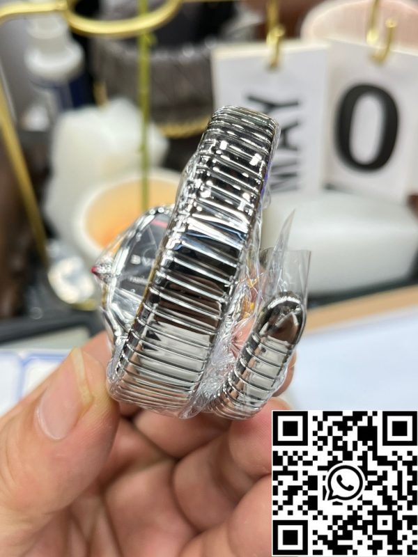 i1714832695 4003 6 BVLGARI 101816 Serpenti Tubogas Silver Diamond 1:1 Best Edition BV Factory