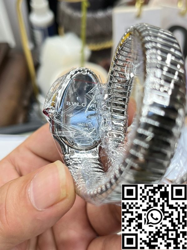 i1714832695 507 5 BVLGARI 101816 Serpenti Tubogas Silver Diamond 1:1 Best Edition BV Factory