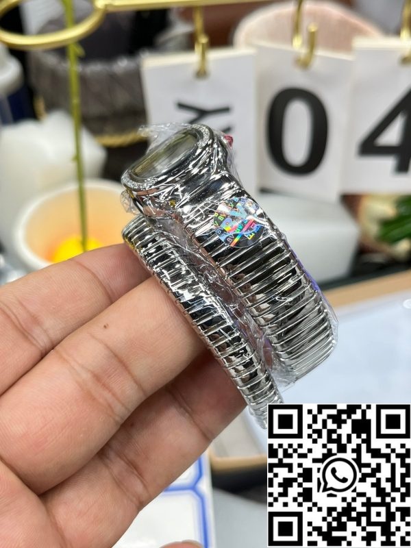 i1714832695 989 7 BVLGARI 101816 Serpenti Tubogas Silver Diamond 1:1 Best Edition BV Factory