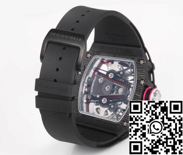 i1715075811 6391 2 Richard Mille Bubba Watson Tourbillon RM38-02 1:1 Best Edition Caja de carbono negro Correa de caucho