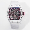 i1715076368 291 8 Richard Mille Bubba Watson Tourbillon RM38-02 1:1 Best Edition Biała obudowa z włókna węglowego pasek na rzep