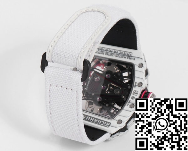 i1715076368 7804 3 Richard Mille Bubba Watson Tourbillon RM38-02 1:1 Best Edition White Carbon Case velcro Strap