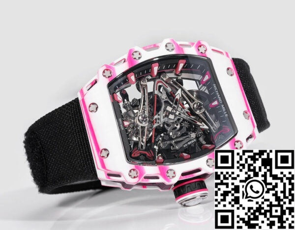 i1715076669 1688 1 Richard Mille Bubba Watson Tourbillon RM38-02 1:1 Best Edition Klettverschluss-Stoffband Schwarz