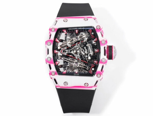 i1715076738 5714 6 Richard Mille Bubba Watson Tourbillon RM38-02 1:1 Mejor Edición Negro Correa de caucho