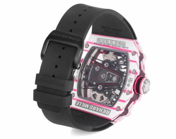 i1715076738 8594 5 Richard Mille Bubba Watson Tourbillon RM38-02 1:1 Mejor Edición Negro Correa de caucho