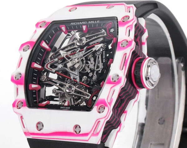 i1715076747 1770 0 Richard Mille Bubba Watson Tourbillon RM38-02 1:1 Best Edition Schwarzes Kautschukarmband