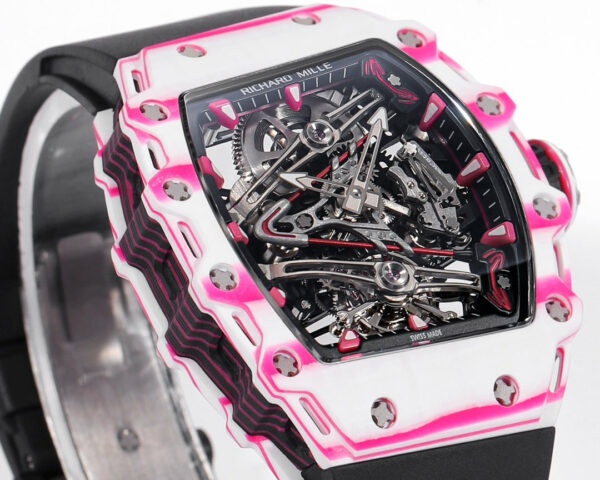 i1715076747 7924 0 Richard Mille Bubba Watson Tourbillon RM38-02 1:1 Mejor Edición Negro Correa de caucho