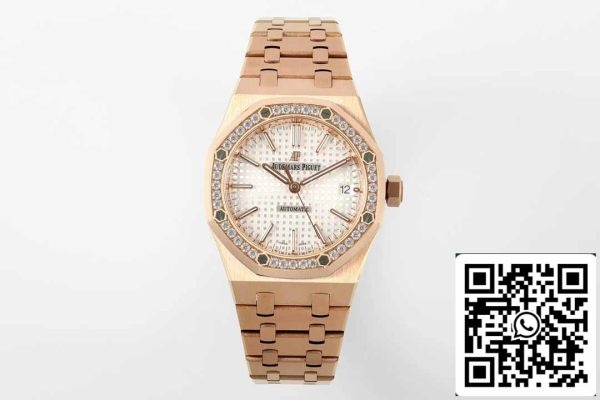 i1716536438 9267 7 Audemars Piguet 15451OR.ZZ.1256OR.01 IP Factory 1:1 Best Edition White Dial Rose Gold