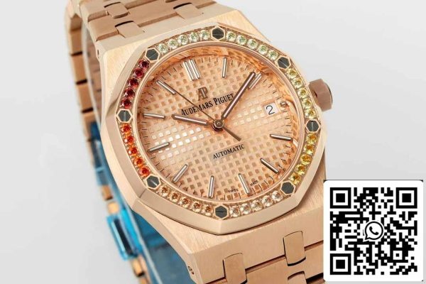 i1716536504 7958 2 Audemars Piguet 15451OR.YY.1256OR.01 IP Factory 1:1 Best Edition Rainbown Bezel