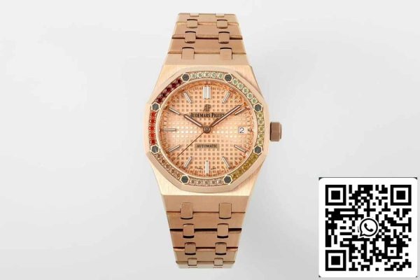 i1716536504 8821 0 Audemars Piguet 15451OR.YY.1256OR.01 IP Factory 1:1 Mejor Edición Bisel Rainbown