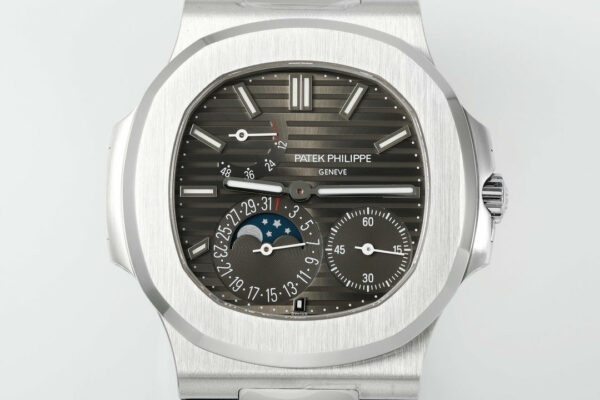 i1716628591 8578 3 Patek Philippe Nautilus 5712 PP5712GR 1:1 Best Edition PPF V2 Factory Esfera gris