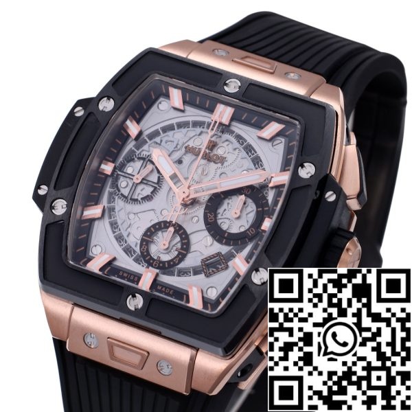 i17189801 3083 0 Hublot Big Bang Titanium 641.OM.0183.LR 1:1 Best Editon BBF Fabrieksroze Goud Grijze Wijzerplaat Zwart