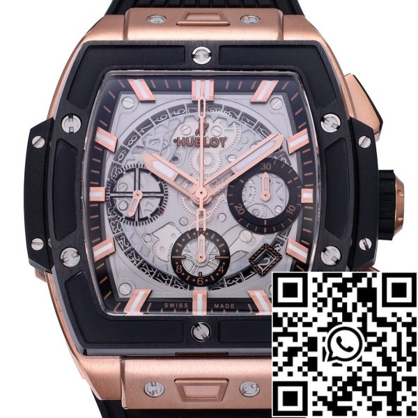 i17189801 4569 6 Hublot Big Bang Titanium 641.OM.0183.LR 1:1 Best Editon BBF Fabrieksroze Goud Grijze Wijzerplaat Zwart