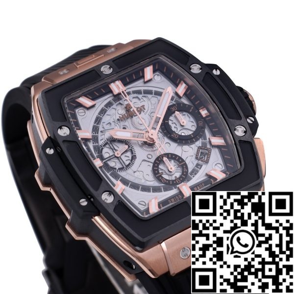 i17189801 7332 4 Hublot Big Bang Titanium 641.OM.0183.LR 1:1 Best Editon BBF Fabrieksroze Goud Grijze Wijzerplaat Zwart