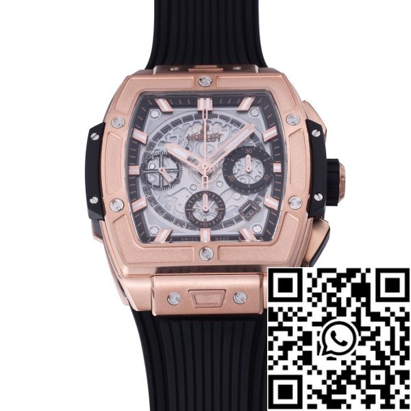 i1718190161 4592 0 Hublot Big Bang Titanium 642.OX.0180.RX 1:1 Best Editon BBF Factory Różowe złoto Szara tarcza