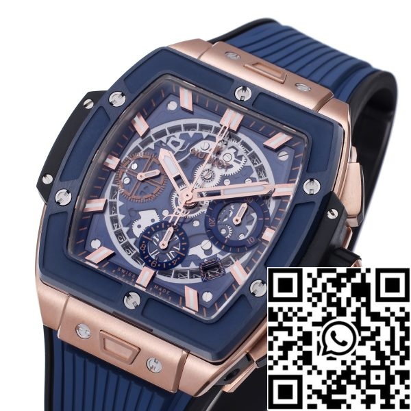 i1718190165 9082 0 Hublot Big Bang Titanio 642.OX.7180.RX 1:1 Best Editon BBF Factory Quadrante oro rosa blu