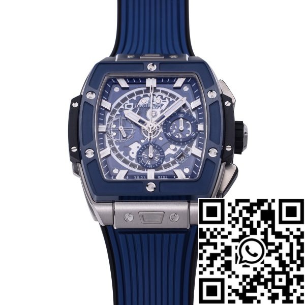 i1718190263 4980 1 Hublot Big Bang Titanium 642.NM.0170.RX 1:1 Best Editon BBF Factory Niebieska tarcza Gumowy pasek