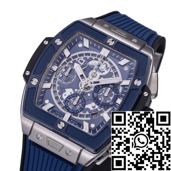 i1718190263 9499 0 Hublot Big Bang Titanium 642.NM.0170.RX 1:1 Best Editon BBF Factory Blue Dial Rubber Strap