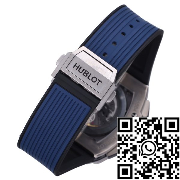 i1718190264 1170 5 Hublot Big Bang Titanium 642.NM.0170.RX 1:1 Best Editon BBF Factory Niebieska tarcza Gumowy pasek