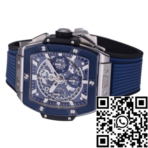 i1718190264 8825 6 Hublot Big Bang Titanium 642.NM.0170.RX 1:1 Best Editon BBF Factory Niebieska tarcza Gumowy pasek