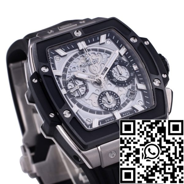 i17181818190308 1208 4 Hublot Big Bang Big Bang Titanium Ceramic 642.NM.0170.RX 642NM0170RX 1:1 Best Editon BBF Factory سوار مطاطي أسود