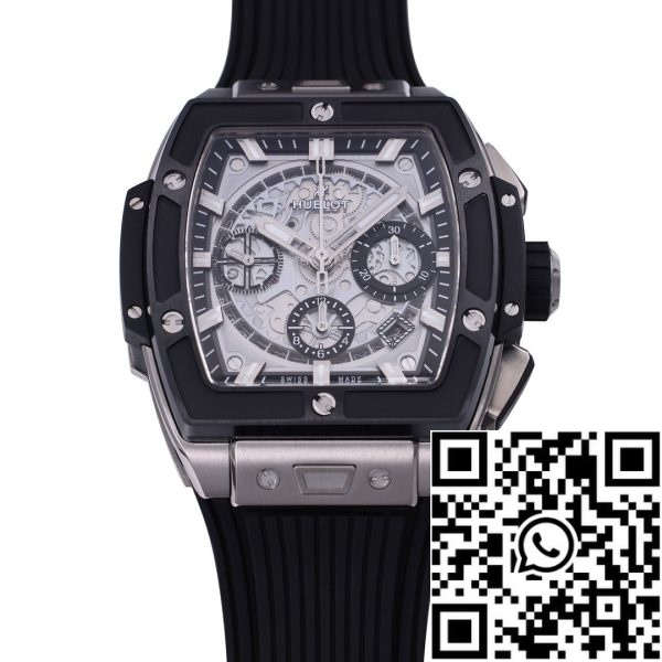 i1718190308 9103 1 Hublot Big Bang Titanium Kerámia 642.NM.0170.RX 642NM0170RX 1:1 Best Editon BBF Factory Fekete gumiszíj