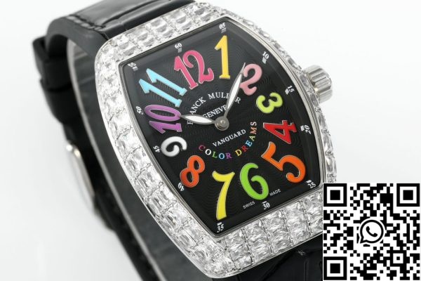 i1721446573 3100 6 Franck Muller V32 Ženske Yachting 1:1 Najboljša izdaja ABF Factory Square Diamond Gypsophila Black