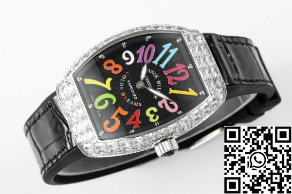 i1721446573 4678 0 Franck Muller V32 Ženske jahte 1:1 Najboljša izdaja ABF Factory Square Diamond Gypsophila Black