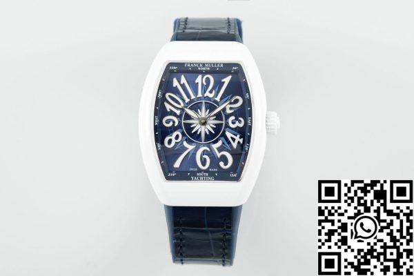 i1721446752 2665 6 Franck Muller V32 Yachting 1:1 Best Edition ABF Factory Blauwe Wijzerplaat voor dames