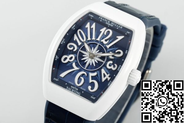 i172121446752 5747 1 ساعة فرانك مولر V32 للسيدات من طراز Yachting 1:1 Best Edition ABF Factory Blue Dial