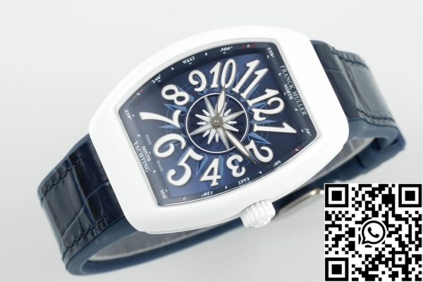 i172121446752 7397 8 ساعة فرانك مولر V32 للسيدات من طراز Yachting 1:1 Best Edition ABF Factory Blue Dial